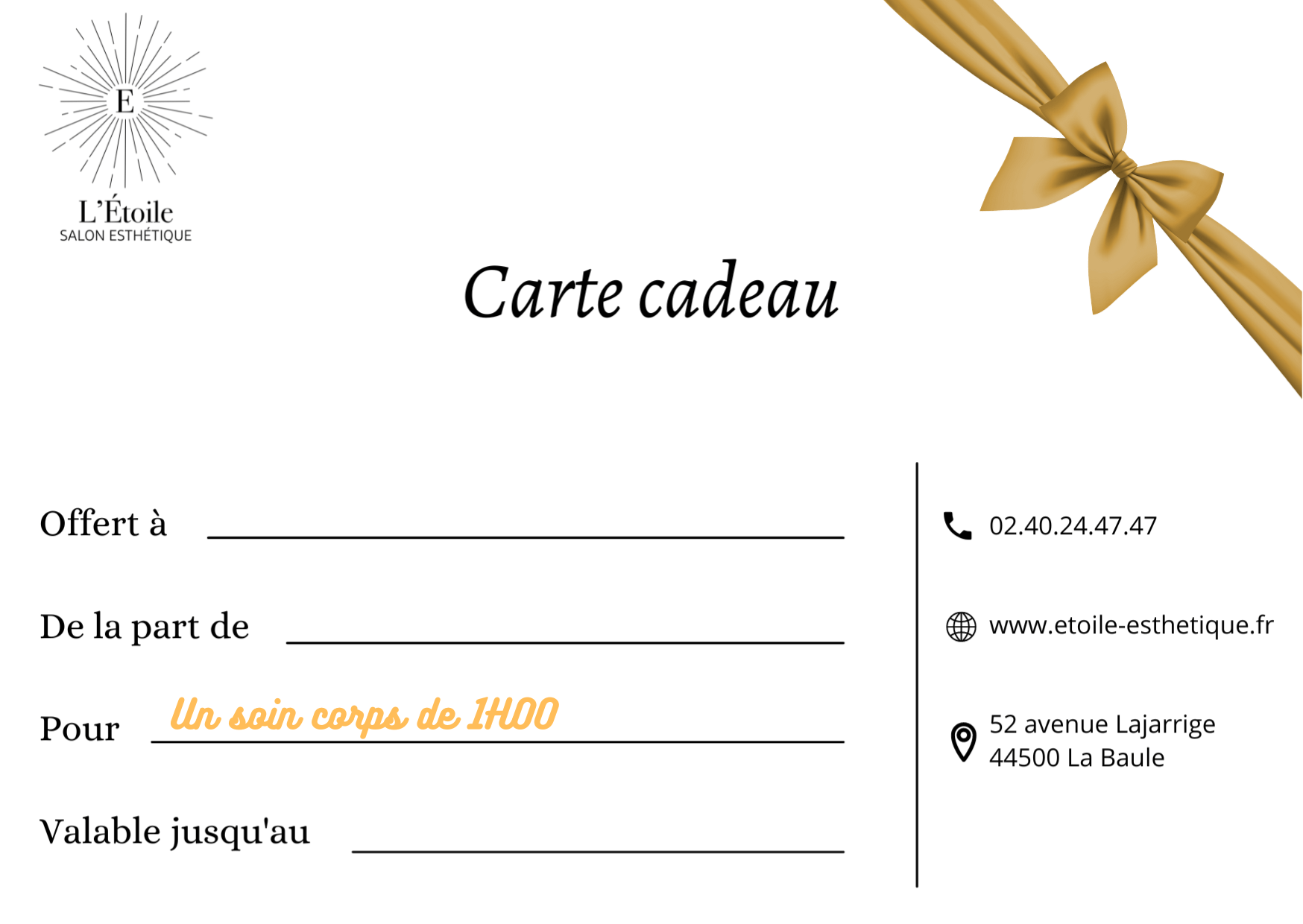 Carte Cadeau